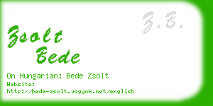 zsolt bede business card